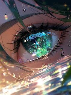 Anime Eye Drawing, Digital Art Anime, Pretty Wallpapers Backgrounds, Dreamy Art, Anime Eyes, Anime Scenery Wallpaper, Eye Art, Beautiful Fantasy Art