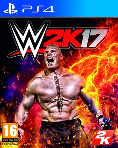 the cover art for wwe 2k7, which is on display at an event