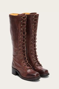 Frye Boots, Barefoot Shoes, Leather Boots Women, Trendy Sneakers, Boots For Sale, Leather Booties, Shoes Heels Boots, Lace Up Boots, Comfortable Shoes