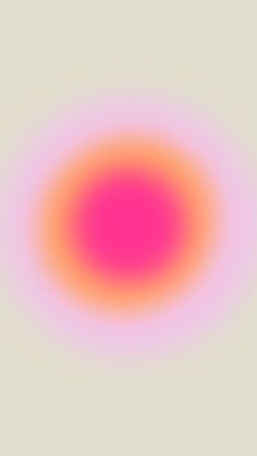 an orange and pink circle is shown in this image