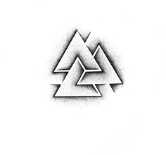 the triangle logo is shown in black and white
