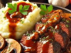 Slow Cooker Heaven: Savory London Broil Recipe with Rich Mushroom and Tomato Gravy - NewsBreak