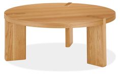 a round wooden table with two legs on the top and one leg extended to the side