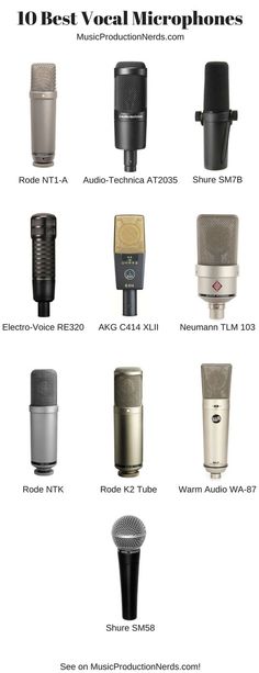 the top 10 best vocal microphones for recording and recording in your home or office
