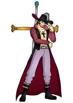 Learn how to draw Dracule Mihawk - One Piece Drawing Tutorials, Mihawk One Piece, One Piece Characters, Dracule Mihawk, Draw Something, Learn How To Draw, Learning Colors