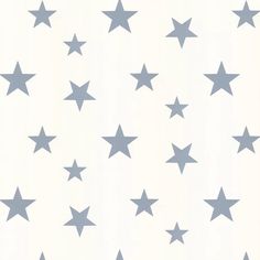 a white and blue wallpaper with stars on the bottom, in shades of grey