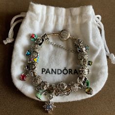 Sterling Silver Authentic Pandora Moments Sparkling Crown O Snake Chain Bracelet With Brand New Lots Disney Princess Themed Charms Jewelry Bracelet Is Authentic Pandora. Charms Are Non Brand Charms, All Brand New. Come With Pandora Jewelry Pouch As Shown. You’ll Get Everything In Pictures. Very Pretty Bracelet Set. Beads For Jewelry Making Pendants Bracelet Pandora Charms Accessories Set For Women Colorful Gems Heart Feather Diy Cartoon Alloy Princess Mermaid Loose Bead String Accessories Wholes Pandora Charms Disney Princess, Themed Pandora Bracelet, Disney Pandora Bracelet, Disney Princess Jewelry, Disney Charm Bracelet, Making Pendants, Pandora Charms Disney, Princess Mermaid, Brand Bracelet