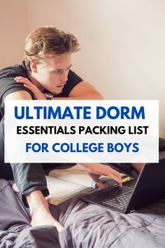 dorm room essentials for guys Guy College Dorm Room Ideas, College Dorm Room Ideas For Guys, College Dorm List, Dorm List