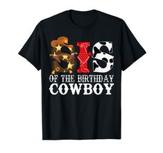 a black shirt with the number 50 and cowboy on it