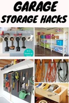 Organisation, Garage Storage Hacks, Garage Organization Cheap, Garage Hacks, Easy Garage Storage, Casa Garage, Storage Shed Organization