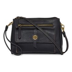 This St. John's Bay women's Vivian convertible crossbody bag is a versatile staple you can wear day to night. Made from smooth faux leather with a snap-zip closure, this handbag has multiple pockets, a front flap compartment and is accented with gold-tone hardware. Adjust the shoulder strap to your desired length or wear it as a clutch with the removable strap.Features: Removable Straps, PocketClosure Type: Magnetic Snap, ZipperPockets: 1 Front Zip Pocket, 1 Inside Zip Pocket, 1 Front Snap Pocke Handbags, Convertible, Convertible Crossbody Bag, Handbag Accessories, Zip Pockets, Crossbody Bag, Shoulder Strap, Women Handbags, Faux Leather