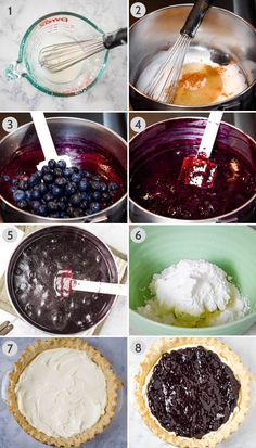 the steps to make blueberry pie