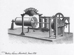 this is an old drawing of a machine