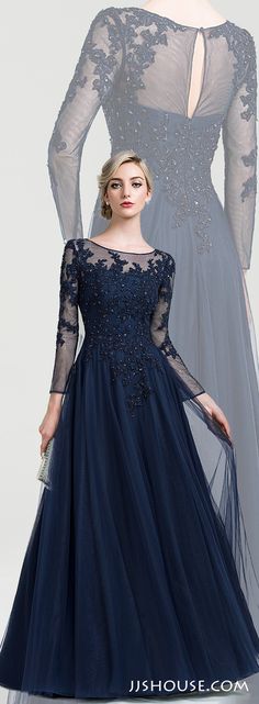 Lace and tulle mother of the bride/groom dress featuring delicate sequins and beading. #motherofthebridedress Dress Models, Mother Of Groom Dresses, Mob Dresses, فستان سهرة, Beauty Dress, Mothers Dresses, Groom Dress, Dress Green, Gorgeous Gowns