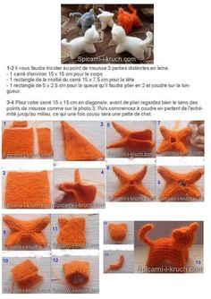 instructions to crochet an orange scarf