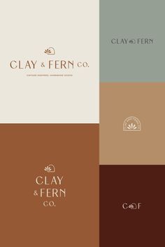 Logo designs for Clay & Fern Co. Health Branding, Color Template, Colour Codes, Branding Colors, Color Design Inspiration, 광고 디자인, Business Colors