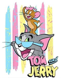 the cartoon tom and jerry is on top of each other