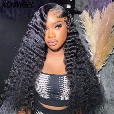 Purchase Info Shipping>>Express Shipping Worldwide Delivery time>> USA/UK (3-5 Bdays), others (5-8 Bdays) Payment>> Klarna, Debit/Credit Card, PayPal Handling time>> 2-4 Working Days after Payment Returns>> 30 Days Money-Back Guarantee Free Gifts>>Gifts Packs More Details Hair Material 100% virgin remy hair Model Length 26 inches Model Density 250% Hair Color Nature black Texture Deep Wave Lace wowangel HD Lace Lace Area 13x4 full lace frontal Straps Adjustable Wig Comb 4 combs inside Hairline P Full Lace Frontal, Long Human Hair Wigs, Silver Grey Hair, Full Frontal, Remy Human Hair Wigs, 100 Remy Human Hair, Brown Hair With Highlights, Peruvian Hair, Frontal Wig