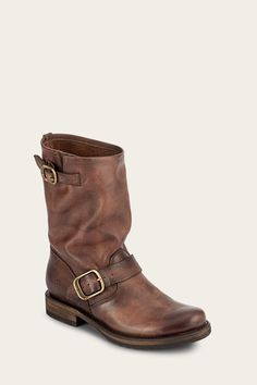 Buy the Veronica Short Bootie and more leather shoes, bags, and accessories, all made with quality leathers and materials by The Frye Company. Mexico, Frye Veronica Short, Frye Leather Boots, Frye Veronica, The Frye Company, Humid Weather, Slouchy Boots, Short Boot, Frye Boots