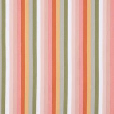 an orange, green and pink striped wallpaper