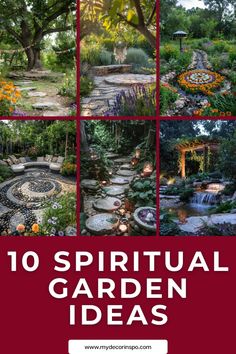 Discover how to create a peaceful sanctuary in your backyard with these spiritual garden ideas. From Zen gardens to meditation benches, find the inspiration to design a serene outdoor retreat. Forest Meditation Space, Meditation Garden Backyard, Backyard Meditation Space, Garden Meditation Space, Backyard Meditation Garden, Zen Den Ideas, Witchy Backyard