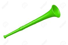 Green vuvuzela trumpet football fan. Vuvuzela isolated on a white background. Vector illustration , #Affiliate, #football, #fan, #trumpet, #Green, #vuvuzela