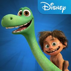 the good dinosaur from disney pixama is holding up his arm to look like he's smiling