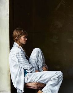 nothing better than classic, comfortable cotton pjs @discovercotton #sponsored #cottonfavorites Masculine Fashion, Striped Pyjamas, 여자 패션, Fashion Help, Hush Hush, Pajamas Women, Paloma
