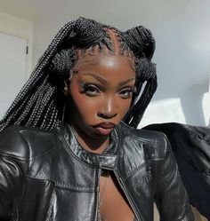 Edgy Braids Black Women, Creative Box Braids Hairstyles, Unique Hairstyles Black Women, Spiritual Hairstyles, Creative Hairstyles For Black Women, Unique Braided Hairstyles, Big Box Braids Hairstyles, Cute Box Braids Hairstyles, Protective Hairstyles Braids