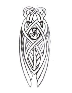 a drawing of an intricate design on a white background