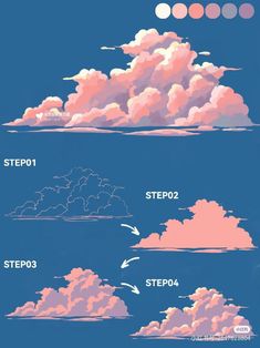 clouds are shown in different colors and sizes, with the words steppo written below them