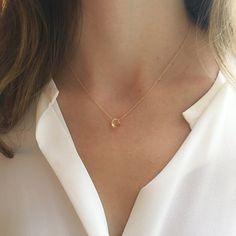 Dainty Genuine Citrine Necklace Gift for Her November | Etsy Minimalist Necklace Gold Classy, Gold Kada, November Birthstone Necklace, Kalamkari Blouse, November Birthday, Metal Drop, Citrine Jewelry, Citrine Necklace, Fine Silver Jewelry