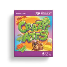 Crazy Ates by SimplyFun is a color and number recognition game for ages 4 and up Educational Board Games, Education Games, Food Types, Math Stem, Rainbow Card, Board Games For Kids, Educational Board, Perfect Game, Fun For Kids