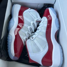 Cherry 11 Jordan New Size 4y Mainz, Cherry 11, Big Steppa, Cute Jordans, Pretty Sneakers, Nike Shoes Women Fashion, Jordan New, Pretty Shoes Sneakers, Jordan Sneaker