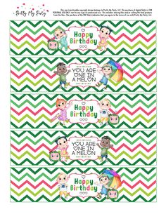 printable birthday cupcake toppers with the words happy birthday and two children on them