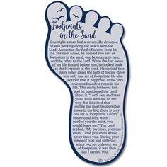 footprints in the sand sign with poem