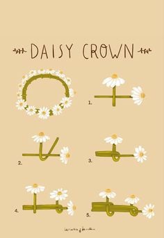 daisy crown instructions on how to make it