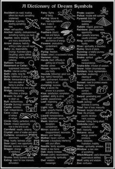 the dictionary of dream symbols in black and white