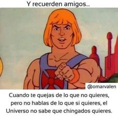 an image of a cartoon character pointing to the side with caption that reads, y regcede en amiigos
