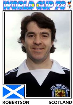 a soccer card with the name of a player in scotland and an image of a scottish flag