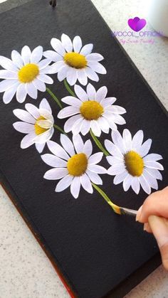 Graceful Daisies in One Stroke: Where simplicity meets beauty on canvas. ❤️ . . . . . . #painting #acrylicpainting #flowerpainting #floral #onestroke #artwork #viralreels #artvideos #trendingreels #aesthetic #ａｅｓｔｈｅｔｉｃ #wocol_official Painting Ideas For Home, Painting Flowers Tutorial, Easy Flower Painting, Craft Flower, Acrylic Painting Flowers, Daisy Painting, Canvas Painting Tutorials, Seni Cat Air, Watercolor Flower Art