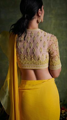 Saree Blouse Styles Net, Best Embroidery Blouse Designs, Contemporary Saree Blouse, Blouse Work On Net, Indian Designer Blouses, Maggam Work Blouse Designs With Net