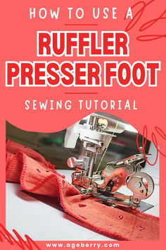 Ruffler presser foot is making ruffles