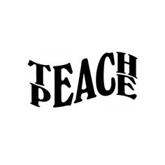 the word teach written in black on a white background