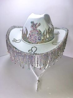 Custom Bespoke Rhinestone Embellished Bling Monogram Patch image 3 Embellished Cowboy Hat, Sparkly Aesthetic, Cowgirl Look, Cowboy Aesthetic, Black Cowgirl, Space Cowgirl, Country Style Outfits, Cowgirl Aesthetic, Cowgirl Costume