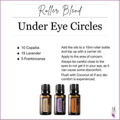 Doterra Vertigo Blend, Doterra Skin Care, Essential Oil Blends Roller, Under Eye Circles, Diy Essential Oil Recipes