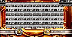 the game screen shows an ornate gold and silver background with lots of decorative elements on it