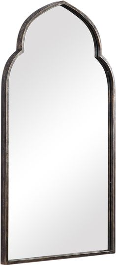 an arched mirror is shown against a white background