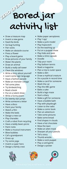 Kids Activities 6-8, Easy Crafts When Bored, Uppfostra Barn, Homeschool Electives, Tenk Positivt, Activity List, Freetime Activities, Bored Jar, What To Do When Bored