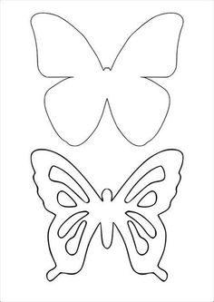 a butterfly cut out from paper to make it look like the shape of a butterfly